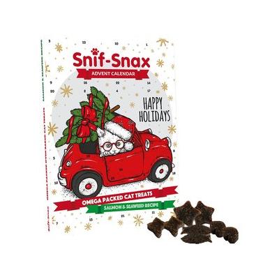Snif-Snax Happy Holiday Advent Calendar Salmon & Seaweed Cat Treats, 73 count