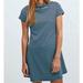 Free People Dresses | Fp Beach Striped Mock Neck Dress | Color: Blue/Green | Size: L