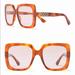 Gucci Accessories | Gucci Havana Pink Square Oversize Sunglass | Color: Brown/Pink | Size: Os