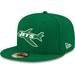 Men's New Era Kelly Green York Jets Omaha Throwback 59FIFTY Fitted Hat