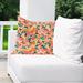 Winston Porter Brookview Outdoor Square Pillow Cover & Insert Polyester/Polyfill blend | 16 H x 16 W x 4 D in | Wayfair