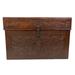 New World Trading Large Trunk Colonial Antique Solid Wood + Manufactured Wood in Brown | 15.5 H x 24 W x 14 D in | Wayfair LTRUNK10AB