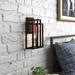 Steelside™ Larchmont 1 - Light Dimmable Armed Sconce Metal in Brown | 12 H x 8 W x 4.5 D in | Wayfair TADN8737 36979023