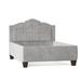 My Chic Nest Sheila Upholstery Standard Bed Velvet in White | 55 H x 58 W x 80 D in | Wayfair Sheila Tufted Bed-556-107-1120-F