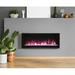 Amantii Symmetry 34 Clean Face Wall Mounted Electric Fireplace in Black | 15.625 H x 100 W x 5.5 D in | Wayfair SYM-100-B