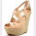 Jessica Simpson Shoes | Jessica Simpson Stevania Leather Espadrille Sandal | Color: Cream/Tan | Size: 8