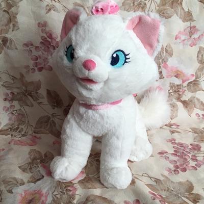 Disney Toys | Marie Plush White Cat-Disney Store Original | Color: Pink/White | Size: 11”X11”