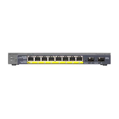 Netgear ProSAFE GS110TP 8-Port Gigabit PoE-Compliant Managed Switch with SFP GS110TP-300NAS