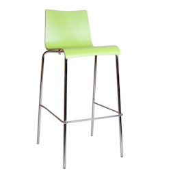 pemora Metall-Barhocker ROMAN HPL stapelbar für Küche, Bar & Gastronomie limonengrün