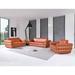 Orren Ellis Bladon 3 Piece Genuine Leather Standard Living Room Set in Brown | 35 H x 89 W x 44 D in | Wayfair Living Room Sets