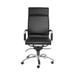 Orren Ellis Adaku Drafting Chair Upholstered, Steel in Black | 45.87 H x 26.38 W x 27.56 D in | Wayfair 769E0337911545BB87B84776C2CDF476