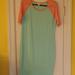Lularoe Dresses | 2/$25 Lularoe Julia Dress | Color: Green/Orange | Size: L