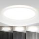 B.K.Licht LED Ceiling Light, 3 Levels Dimming, Built-in 22W LED Board, 4000K Neutral White, 3000Lm, Ø16.5in, Ultra-Flat, Memory Function, Indirect Ceiling Backlight, Modern Round Ceiling Panel, IP20