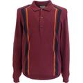 Ben Sherman Men's Retro Knit Polo Shirt… (Large, Port)