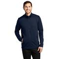 Port Authority F239 Grid Fleece Jacket in River Blue Navy size XS