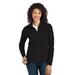 Port Authority L223 Women's Microfleece Jacket in Black size Medium | Polyester