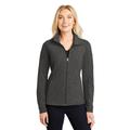 Port Authority L235 Women's Heather Microfleece Full-Zip Jacket in Black Charcoal size XL