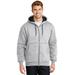 CornerStone CS620 Heavyweight Full-Zip Hooded Sweatshirt with Thermal Lining in Heather size 6XL | Cotton/Polyester Blend