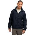 Sport-Tek JST70 Full-Zip Wind Jacket in True Navy Blue size 6XL | Polyester