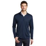 Port Authority K584 Silk Touch Performance 1/4-Zip in Navy Blue/Steel Grey size 4XL | Polyester