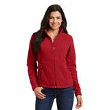 Port Authority L217 Women's Value Fleece Jacket in True Red size Small | Polyester