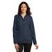 Port Authority L344 Women's Zephyr Full-Zip Jacket in Dress Blue Navy size XS | Polyester