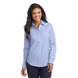Port Authority L658 Women's SuperPro Oxford Shirt in Blue size XL | Cotton/Polyester Blend