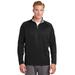 Sport-Tek F243 Sport-Wick Fleece 1/4-Zip Pullover T-Shirt in Black/Silver size Large | Polyester