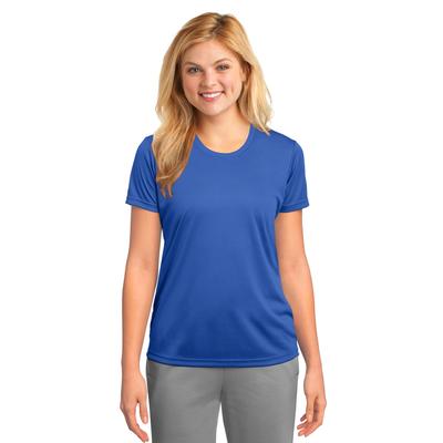Port & Company LPC380 Women's Performance Top in Royal Blue size Large | Polyester