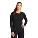 Sport-Tek LST470LS Athletic Women's Long Sleeve Rashguard Top in Black size Small | Polyester/Spandex Blend