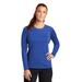 Sport-Tek LST470LS Athletic Women's Long Sleeve Rashguard Top in True Royal Blue size XL | Polyester/Spandex Blend