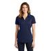 Sport-Tek LST690 Women's PosiCharge Active Textured Polo Shirt in True Navy Blue size XS | Polyester