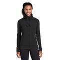 Sport-Tek LST852 Women's Sport-Wick Stretch Full-Zip Jacket in Black size Medium | Polyester/Spandex Blend