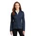 Port Authority L249 Women's Diamond Heather Fleece Full-Zip Jacket in Dress Blue Navy size 2XL