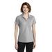 Port Authority LK600 Women's EZPerformance Pique Polo Shirt in Gusty Grey size Small | Polyester