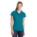 Sport-Tek LST659 Women's Contrast Stitch Micropique Sport-Wick Polo Shirt in Tropic Blue size XS | Polyester