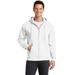Port & Company PC78ZH Core Fleece Full-Zip Hooded Sweatshirt in White size Large