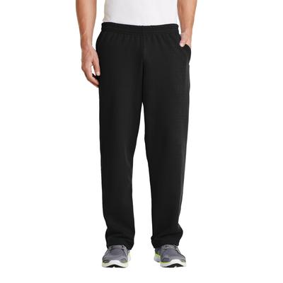 Port & Company PC78P Core Fleece Sweatpant with Pockets in Jet Black size 2XL | Cotton/Polyester Blend