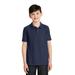 Port Authority Y500 Youth Silk Touch Polo Shirt in Navy Blue size Medium | Cotton Blend