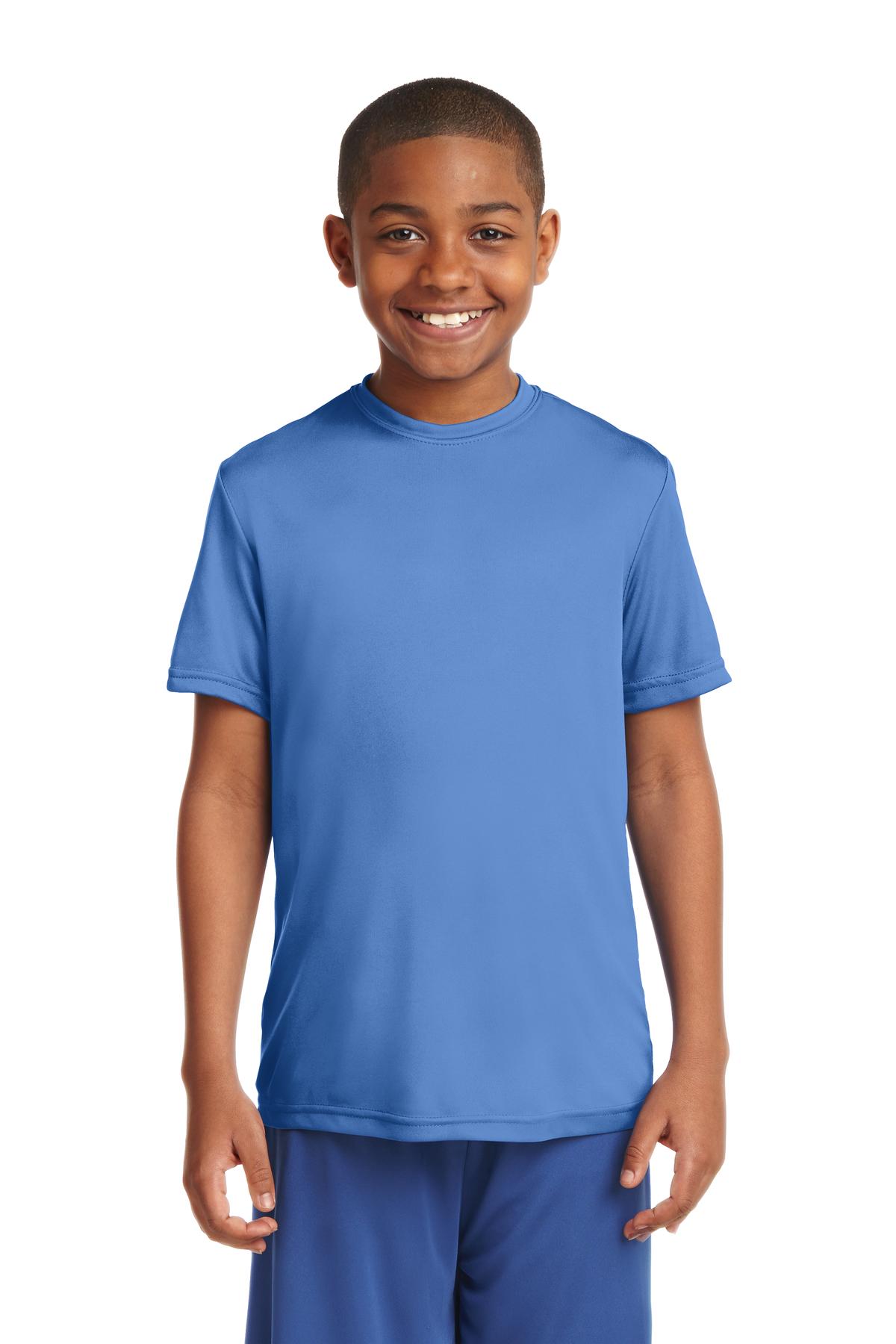 Sport-Tek YST350 Youth PosiCharge Competitor Top in Carolina Blue size XS | Polyester