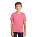 Sport-Tek YST390 Youth PosiCharge Electric Heather Top in Power Pink size Small | Polyester
