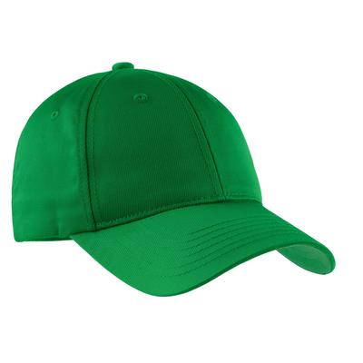 Sport-Tek YSTC10 Youth Dry Zone Nylon Cap in Kelly Green size OSFA | Cotton/Nylon Blend