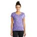 Sport-Tek LST390 Women's PosiCharge Electric Heather Sporty Top in Purple size XL | Polyester