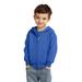 Port & Company CAR78TZH Toddler Core Fleece Full-Zip Hooded Sweatshirt in Royal Blue size 3 | Cotton/Polyester Blend