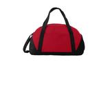 Port Authority BG818 Access Dome Duffel in True Red/Black size OSFA | Polyester Blend