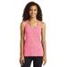 Sport-Tek LST396 Women's PosiCharge Electric Heather Racerback Tank Top in Power Pink size XL | Polyester