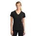 Sport-Tek LST700 Women's Ultimate Performance V-Neck T-Shirt in Black size XS | Polyester/Spandex Blend