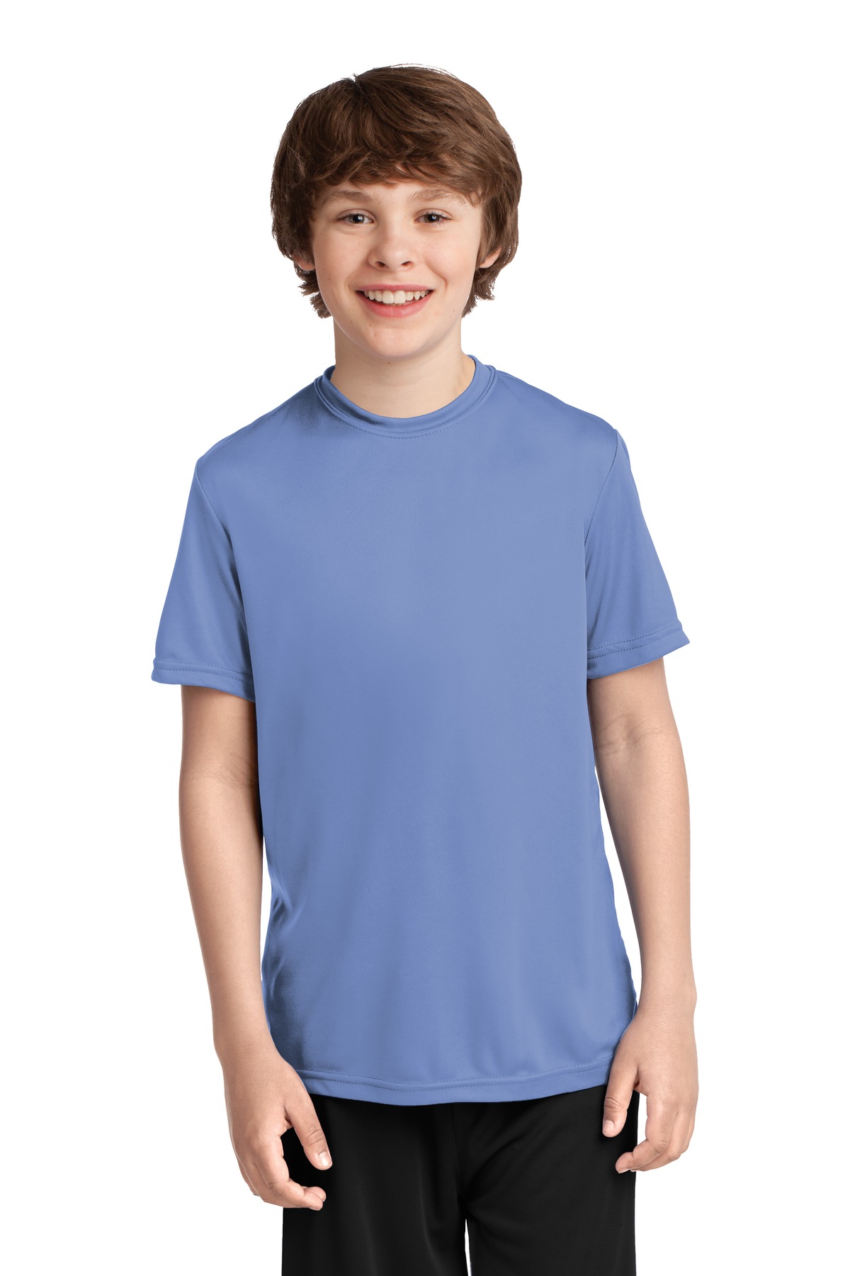 Port & Company PC380Y Youth Performance Top in Carolina Blue size XL | Polyester
