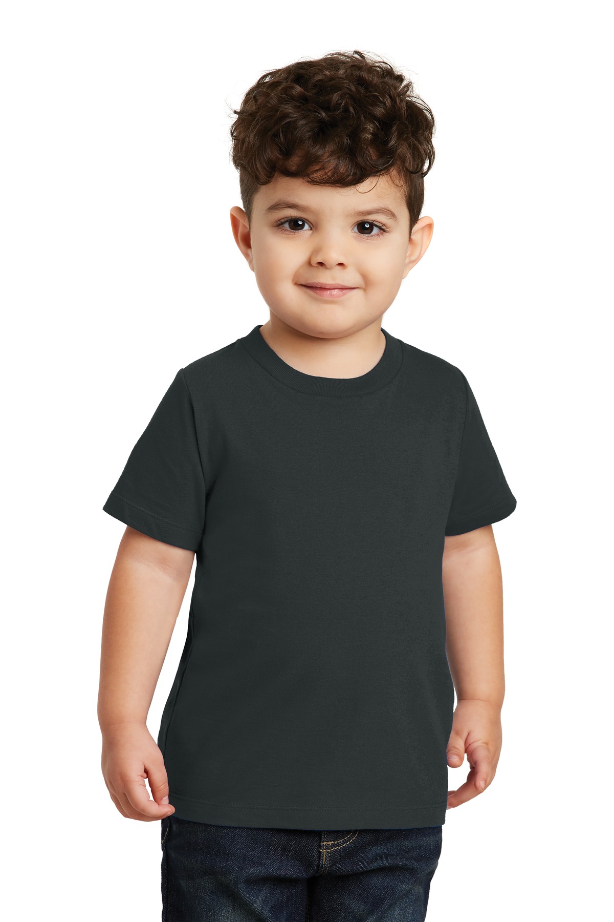 Port & Company PC450TD Toddler Fan Favorite Top in Jet Black size 2T | Cotton