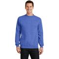 Port & Company PC78 Core Fleece Crewneck Sweatshirt in Heather Royal Blue size XL